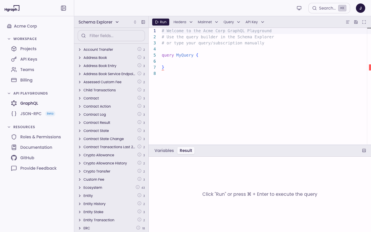 GraphQL Playground