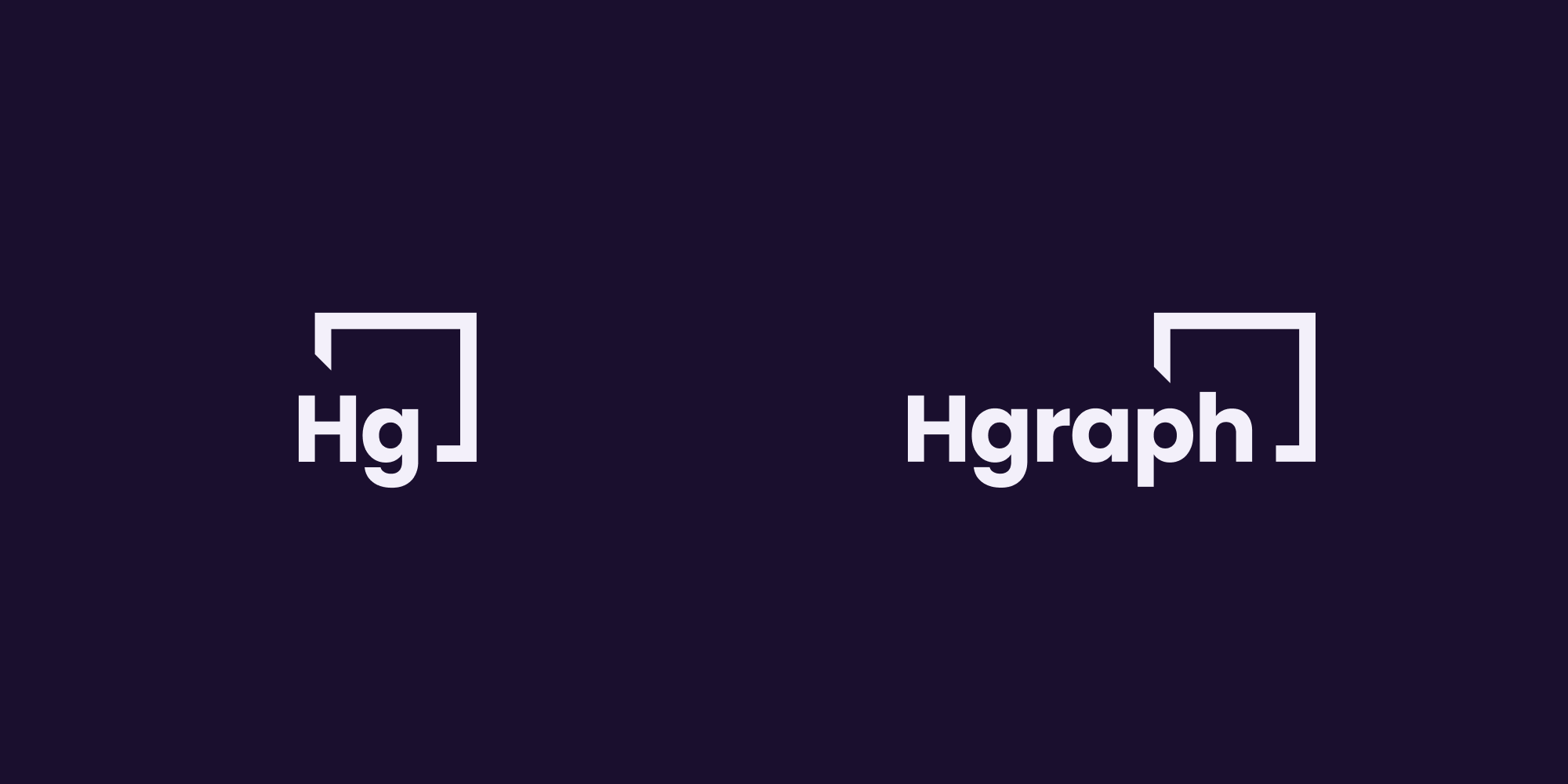 Hgraph logos on dark background